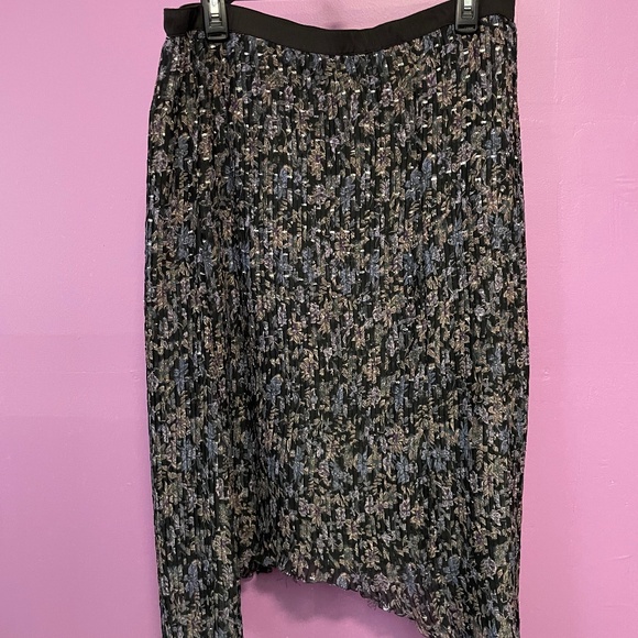 Good Hart Pleated Floral Skirt Large - Picture 1 of 9